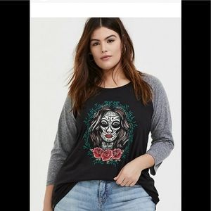 Torrid raglan Top